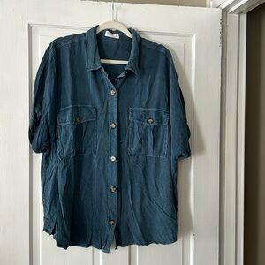 Work once short sleeve button down!